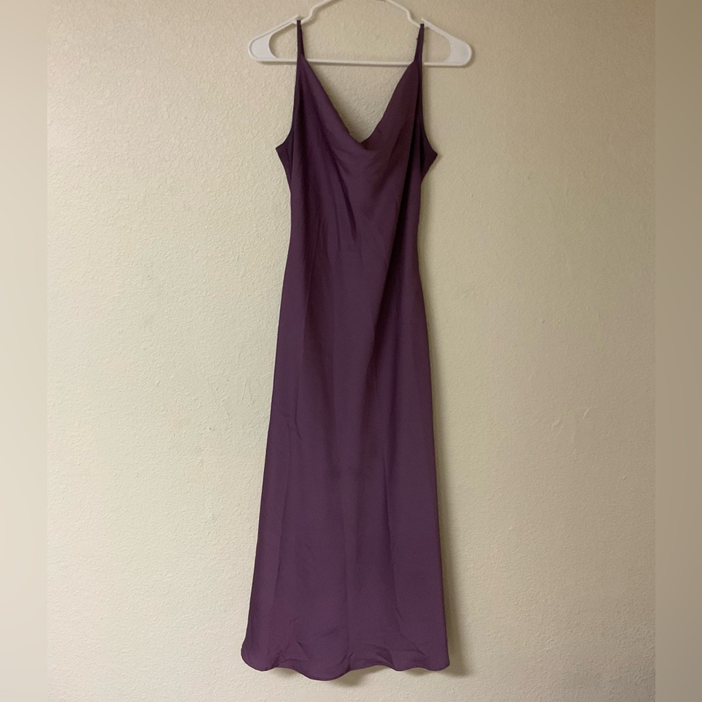 SHEIN | Cowel Neck Silk Dress